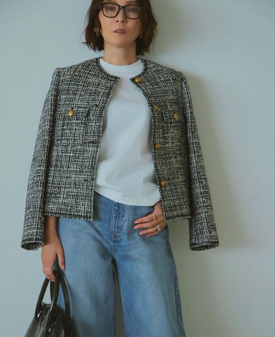 Mila Owen ツイードジャケットMIX サイズ0