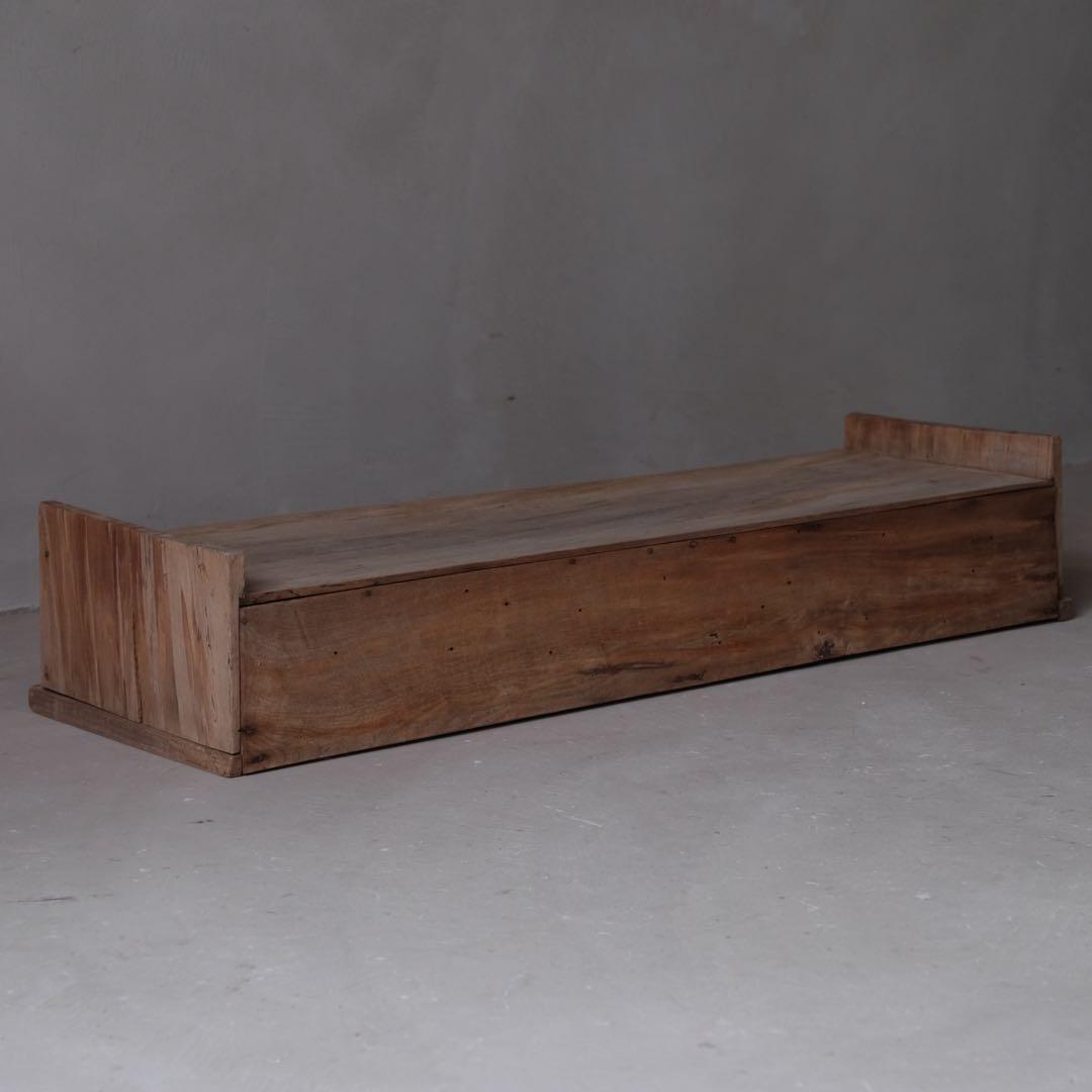 樫材 古い置床　展示台 ローボード 古家具 古道具 アンティーク ヴィンテージ