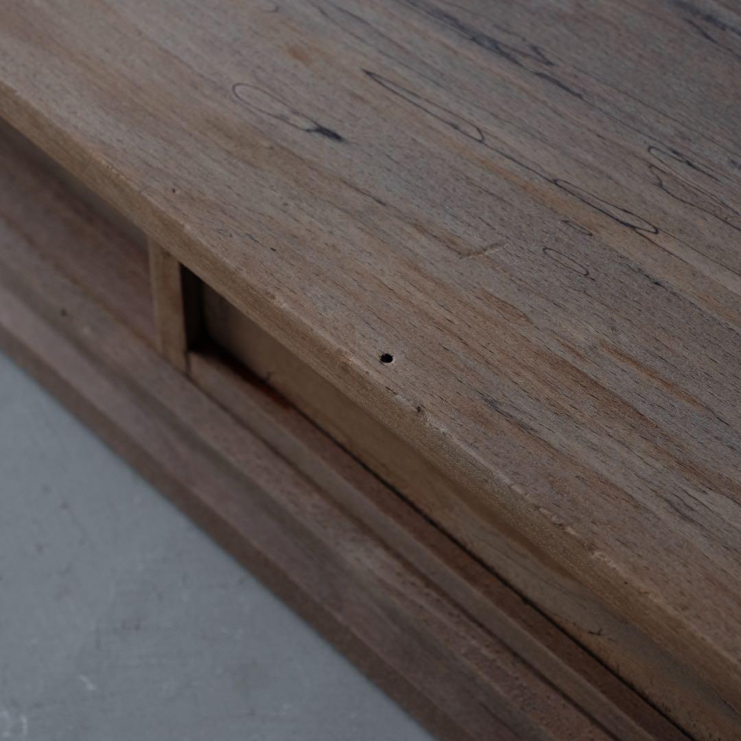 樫材 古い置床　展示台 ローボード 古家具 古道具 アンティーク ヴィンテージ