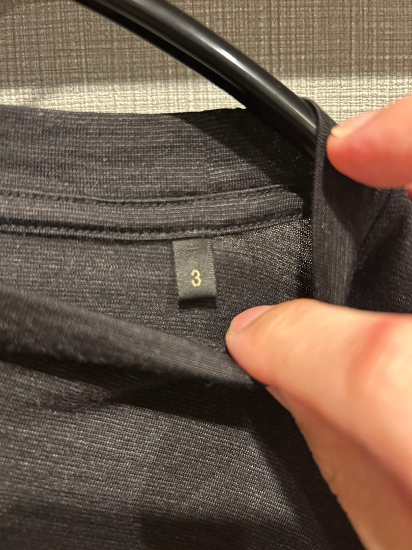 な*ま様 美品comoli コモリ 23AW サマーウール長袖クルー チャコール