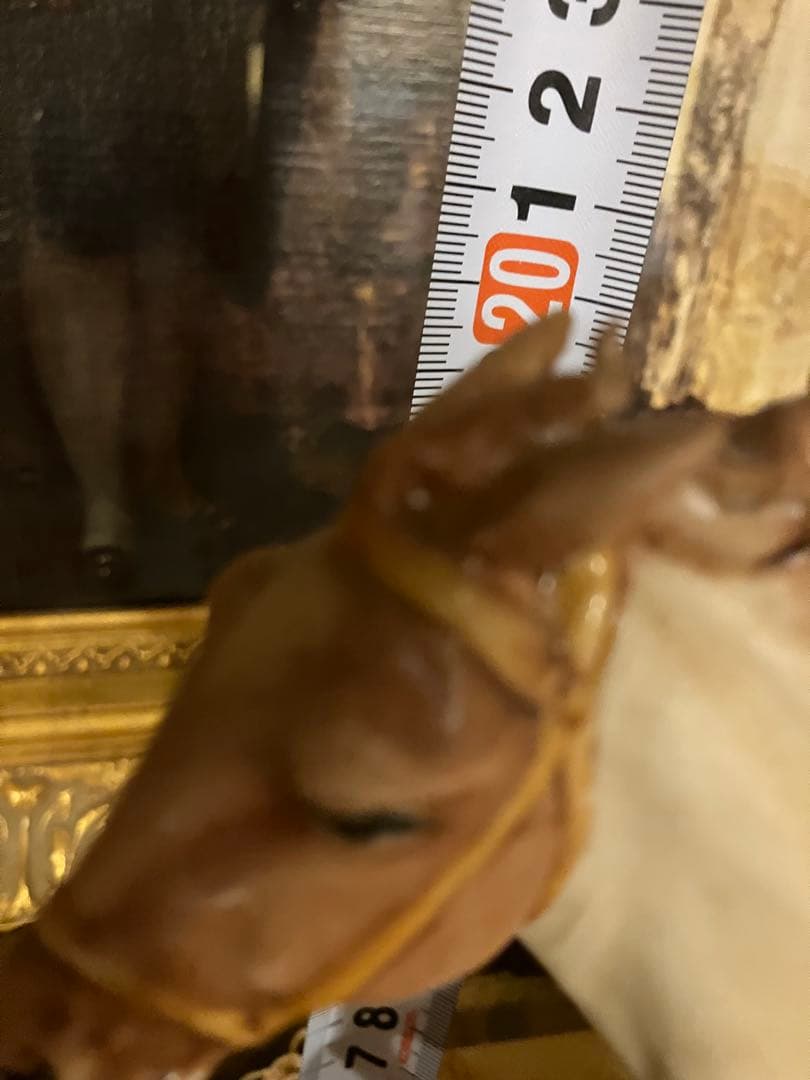 カポディモンテ　B.marli作　陶器製 家族と馬車の置物　アンティーク