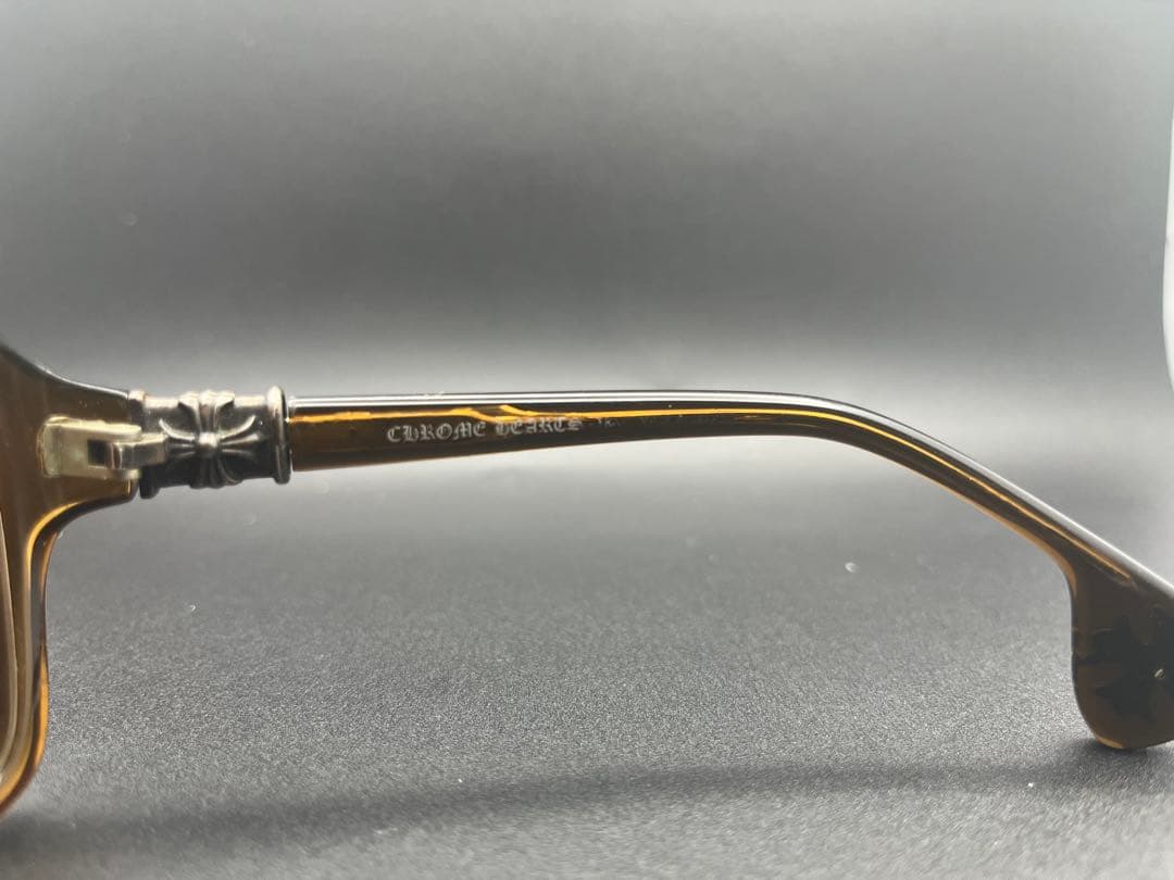 CHROME HEARTSクロムハーツ、ワームランチサングラス　レンズ度入