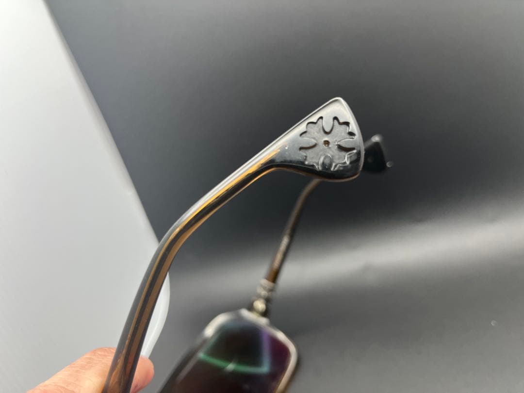 CHROME HEARTSクロムハーツ、ワームランチサングラス　レンズ度入