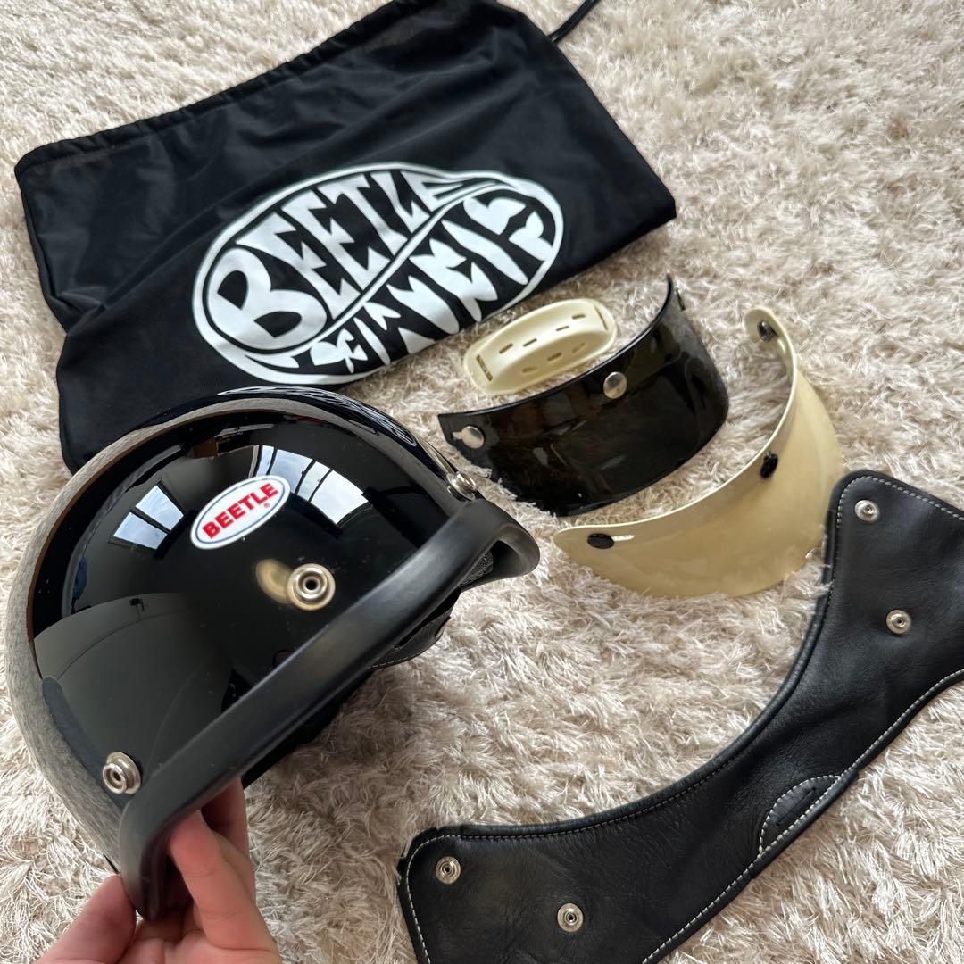 ヒ*ロ様 BEETLE ショートヘルメット ブラック