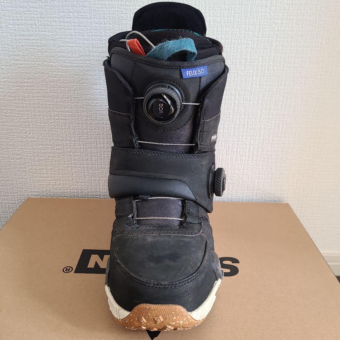 バートンステップオンブーツ レディース 25.5㎝ Felix WIDE 黒色