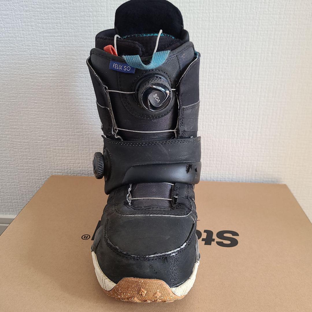 バートンステップオンブーツ レディース 25.5㎝ Felix WIDE 黒色