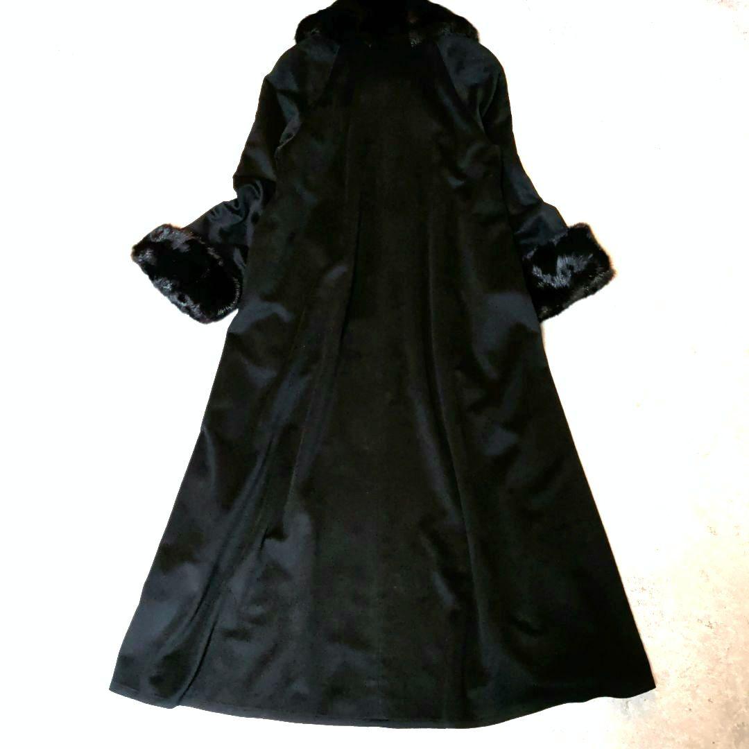 フランス製 Charles Romain カシミヤ・アンゴラ混 マキシ丈コート