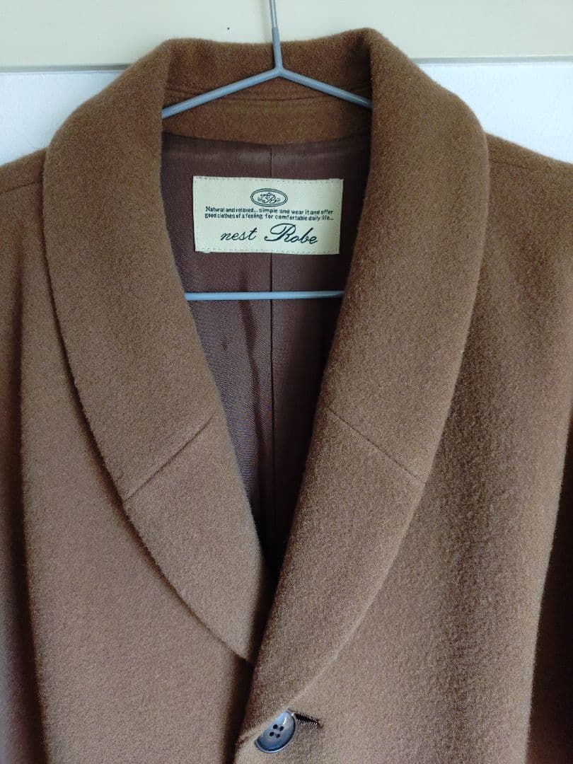 nest Robe ロングコート　ウール カシミヤ ブラウン