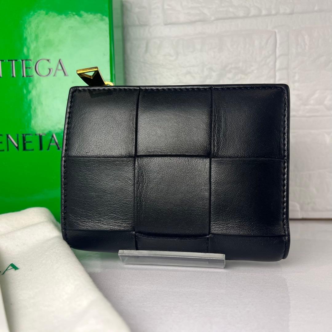 BOTTEGA VENETA カセット 二つ折り 財布 美品 ボッテガ ブラック