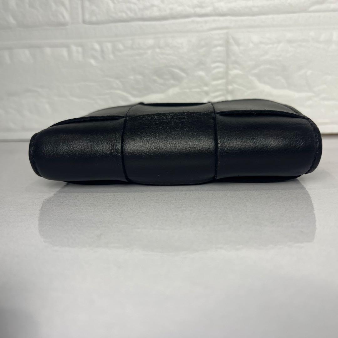 BOTTEGA VENETA カセット 二つ折り 財布 美品 ボッテガ ブラック