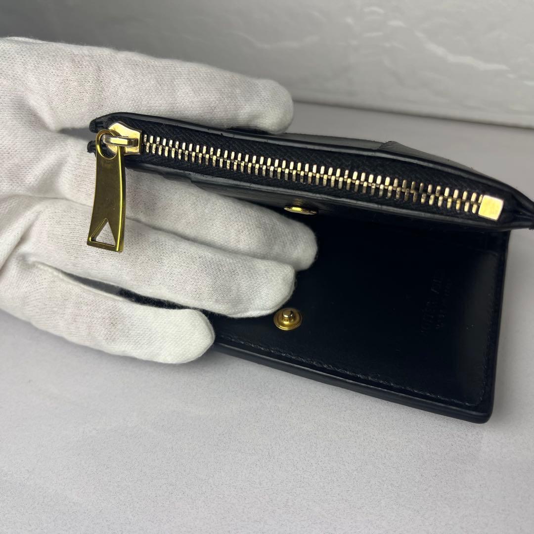 BOTTEGA VENETA カセット 二つ折り 財布 美品 ボッテガ ブラック