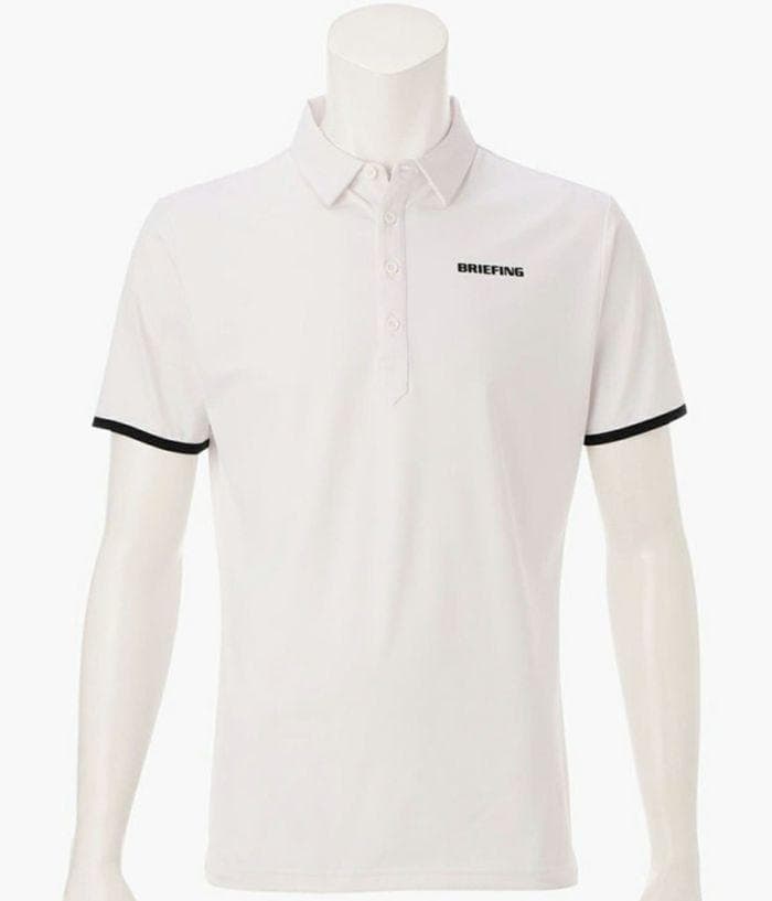 ⓁBRIEFING GOLF ブリーフィングゴルフパンチングメッシュシャツ白