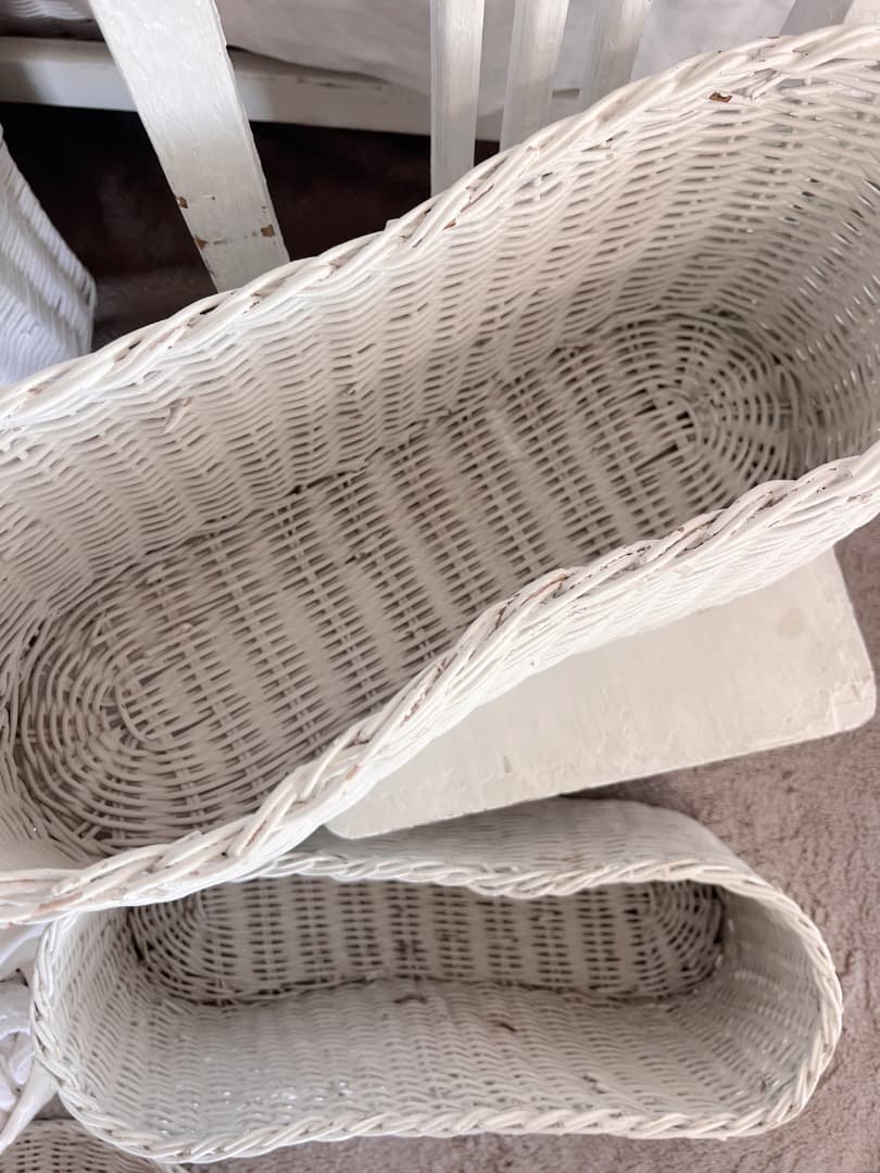 フランス アンティーク パニエ かご バスケット 籐 柳 ピクニック 蚤の市