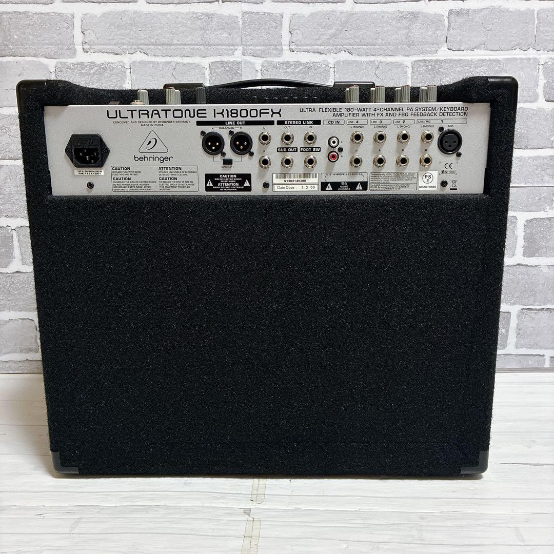 BEHRINGER ULTRATONE K1800FXキーボードアンプ 4ch