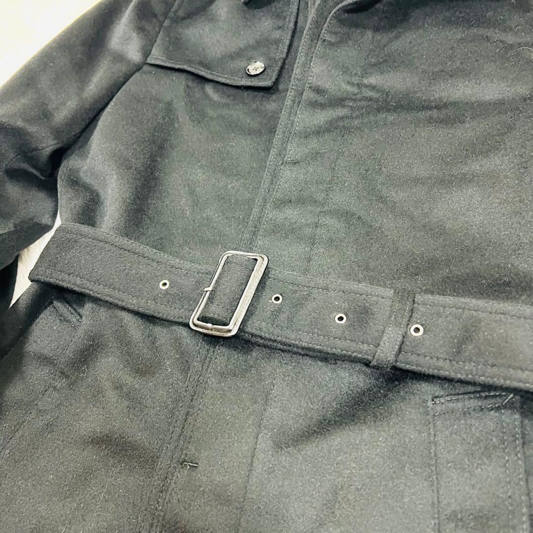 Le orme カシミヤ混 ロングコート Mサイズ ベルトブラック 日本製