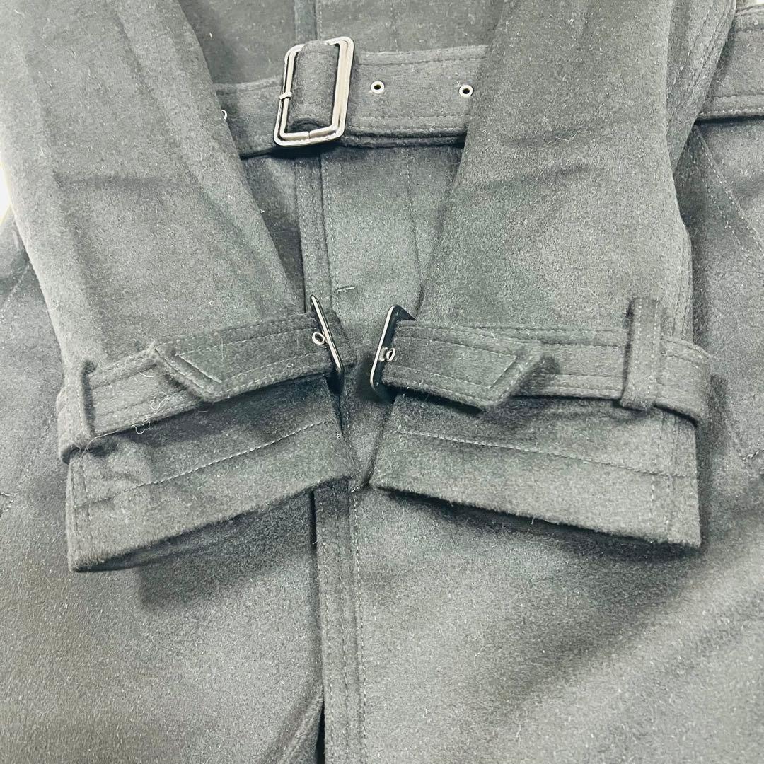 Le orme カシミヤ混 ロングコート Mサイズ ベルトブラック 日本製