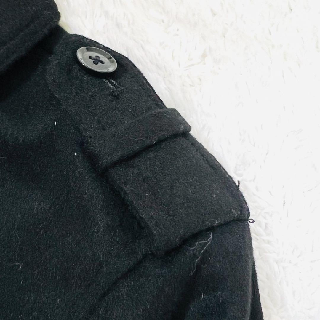 Le orme カシミヤ混 ロングコート Mサイズ ベルトブラック 日本製