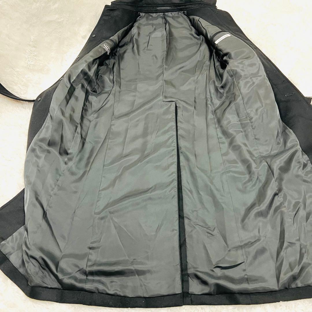 Le orme カシミヤ混 ロングコート Mサイズ ベルトブラック 日本製