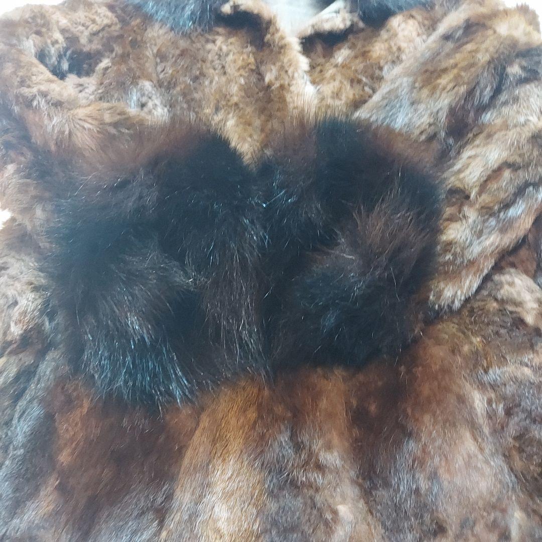 BALMAIN　バルマン　ファーコート　毛皮　シルク100％　ブルーフォックス