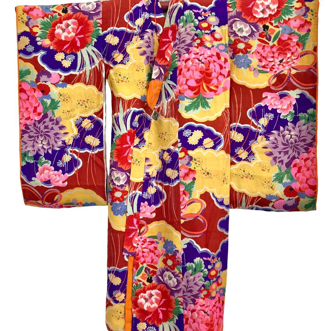 ★ももです★アンティーク　子供着物　七五三　アンティーク着物　3歳　NO6