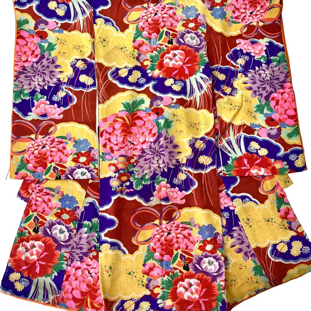 ★ももです★アンティーク　子供着物　七五三　アンティーク着物　3歳　NO6