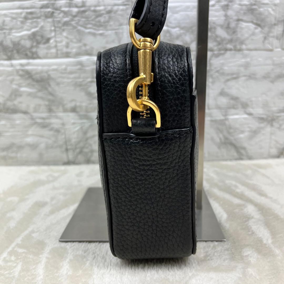 【極美品】 トリーバーチ ショルダーバッグ マックグロー 黒 レザー ゴールド