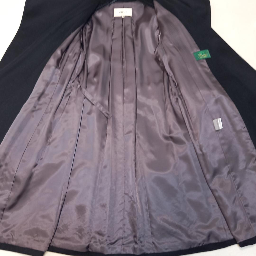 極美品✨ボールジィ×ブレスキ社 ピュアカシミヤ100 ベルテッドコート 38