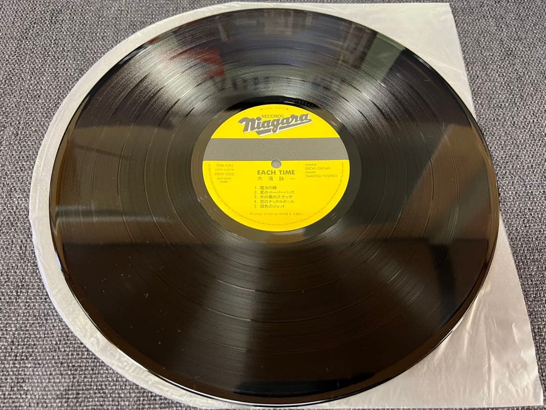 帯付・付属品完備　大滝詠一 EACH TIME LP 邦楽28AH-1555