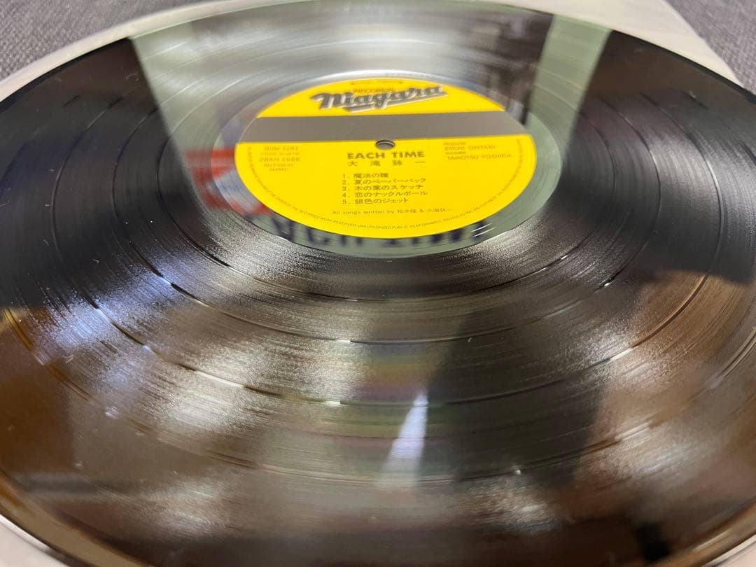 帯付・付属品完備　大滝詠一 EACH TIME LP 邦楽28AH-1555