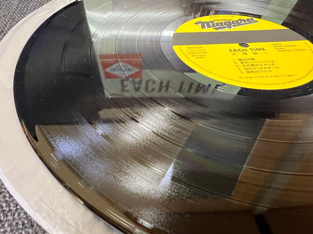 帯付・付属品完備　大滝詠一 EACH TIME LP 邦楽28AH-1555