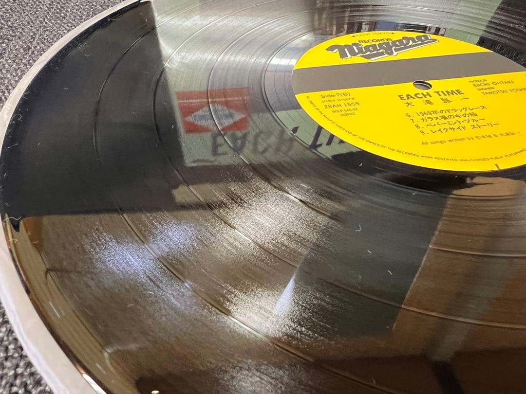 帯付・付属品完備　大滝詠一 EACH TIME LP 邦楽28AH-1555
