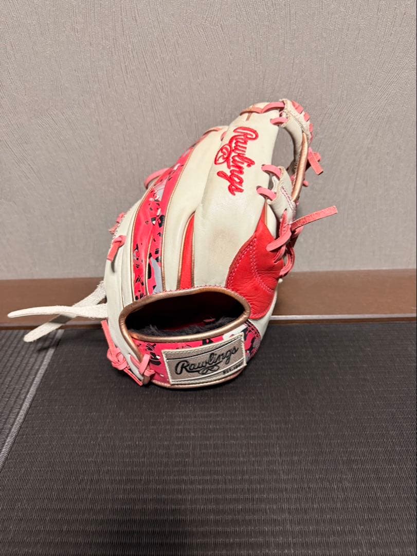Rawlings 軟式グローブ 赤/白