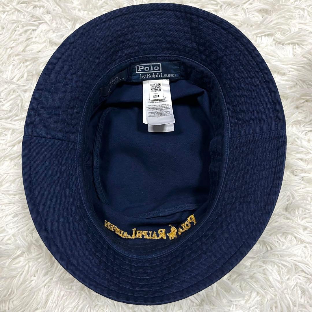 希少美品✨ラルフローレン ビームス別注バケットハット ネイビー 現行QRタグ