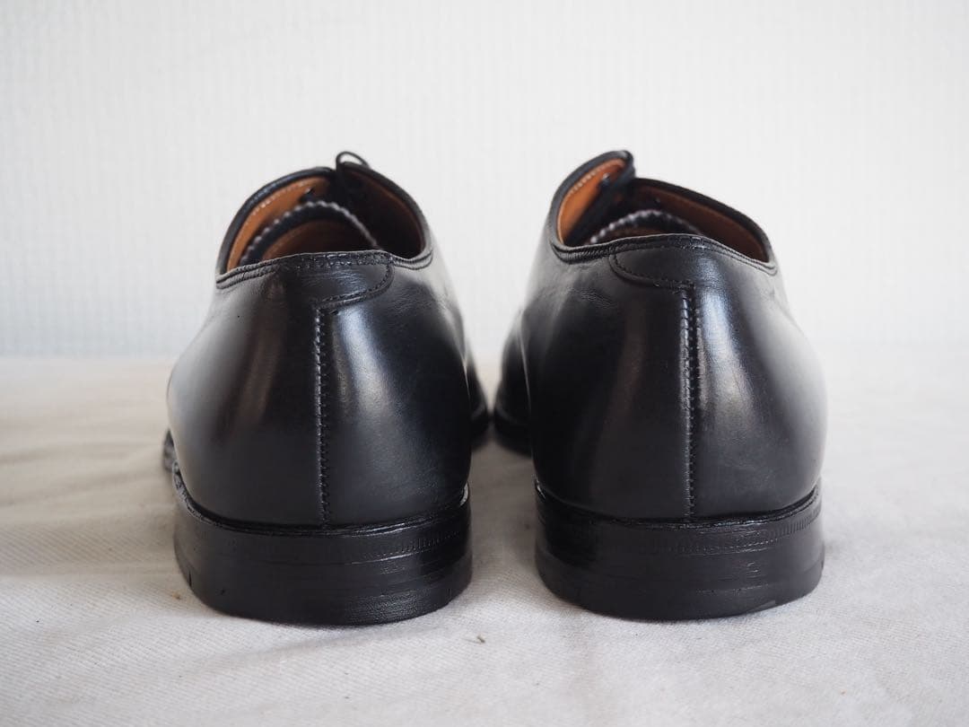 靴 Alden 907 Black Straight tip dress shoe