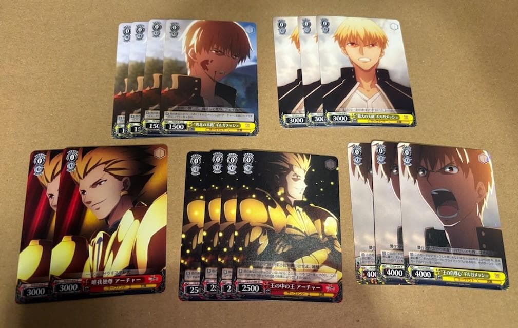 WS　Fate　フェイト　アーチャー　ギルガメッシュ　デッキ