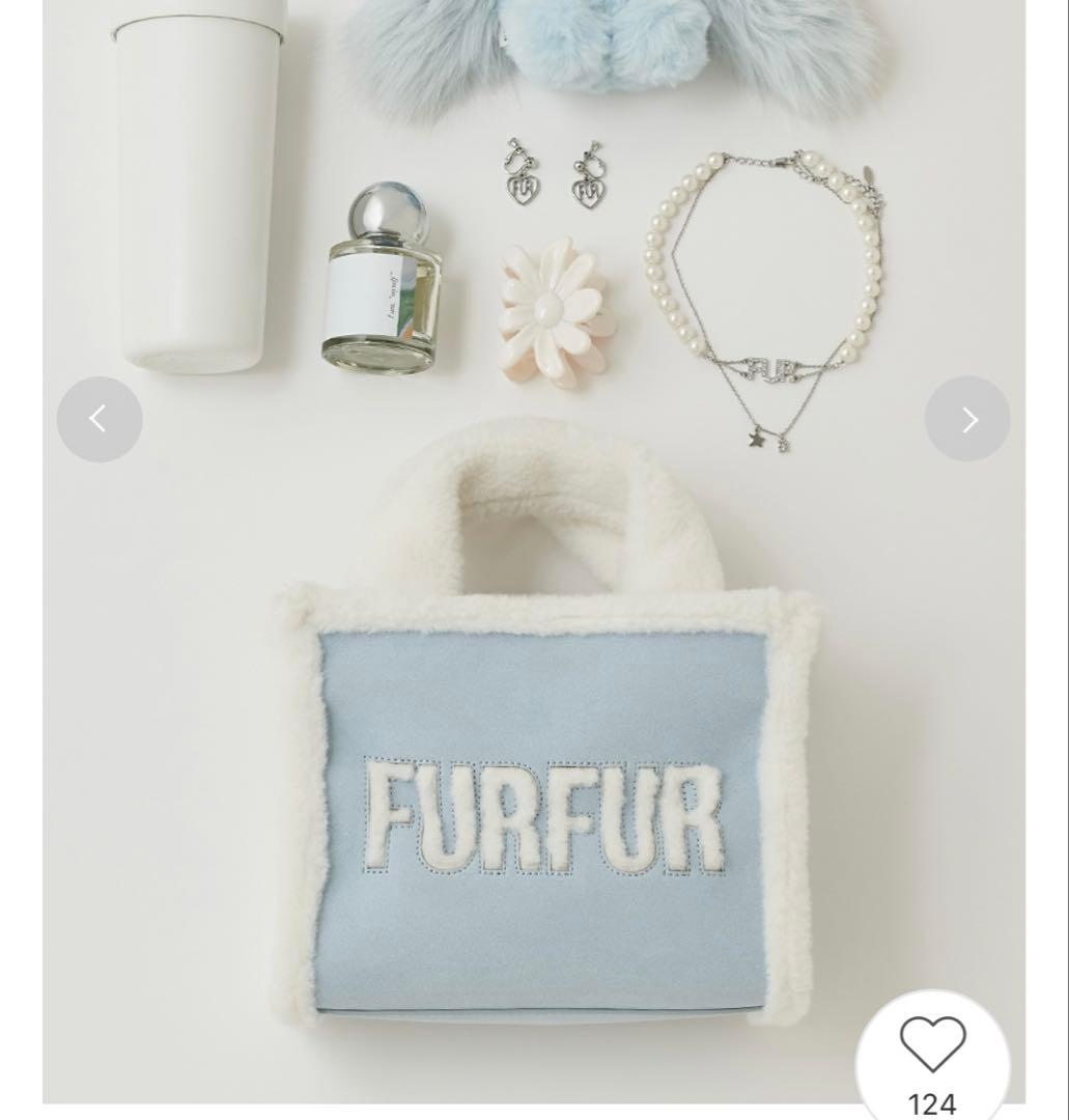 FURFUR ムートンロゴバッグ　SAX