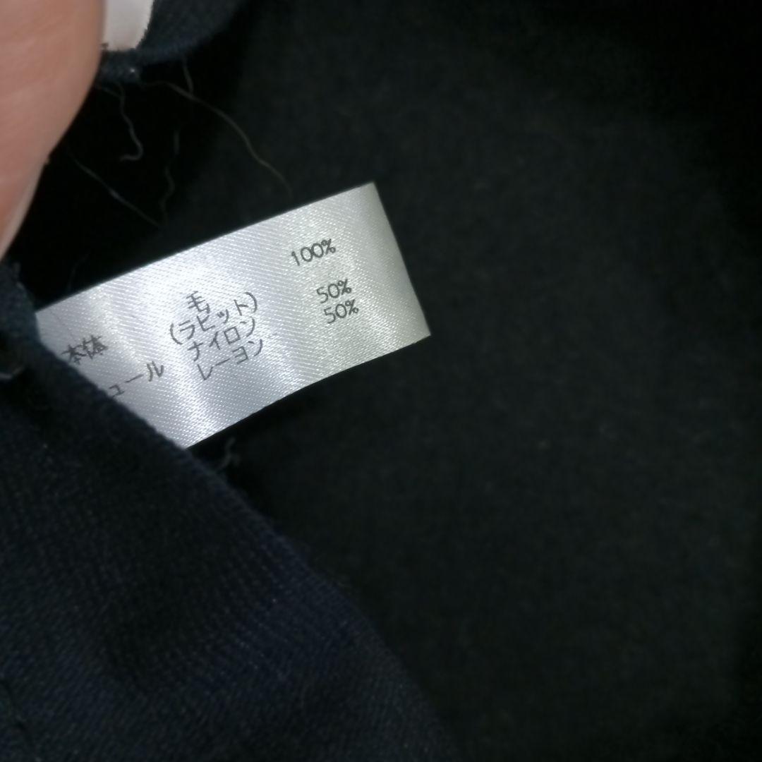 Maison Michel ドット柄チュール付きベレー帽　黒