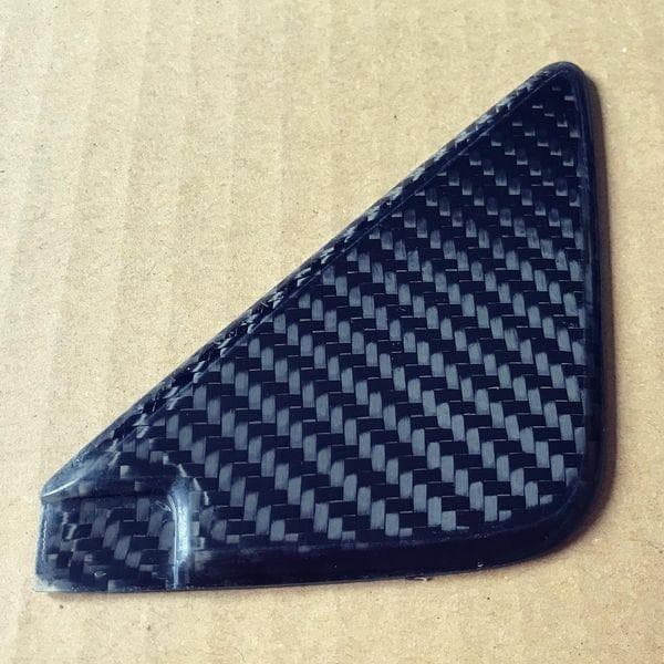 Z31フェアレディZ 綾織カーボン製ドアミラーインサイドホールカバー 左右セット