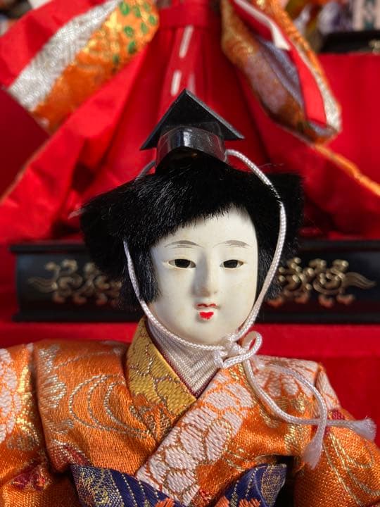 ひな人形　7段　廣栄　白鶴雛