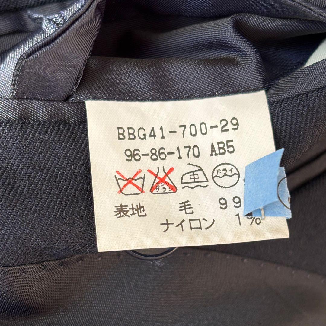 美品✨ バーバリーズ 紺ブレ ダブルテーラードジャケット 金ボタン ネイビー