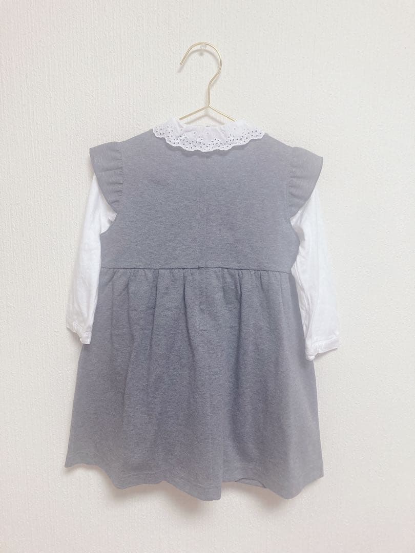 あ*こ様 13日まで限定値下げ　familiar テリアとリボンのワンピース