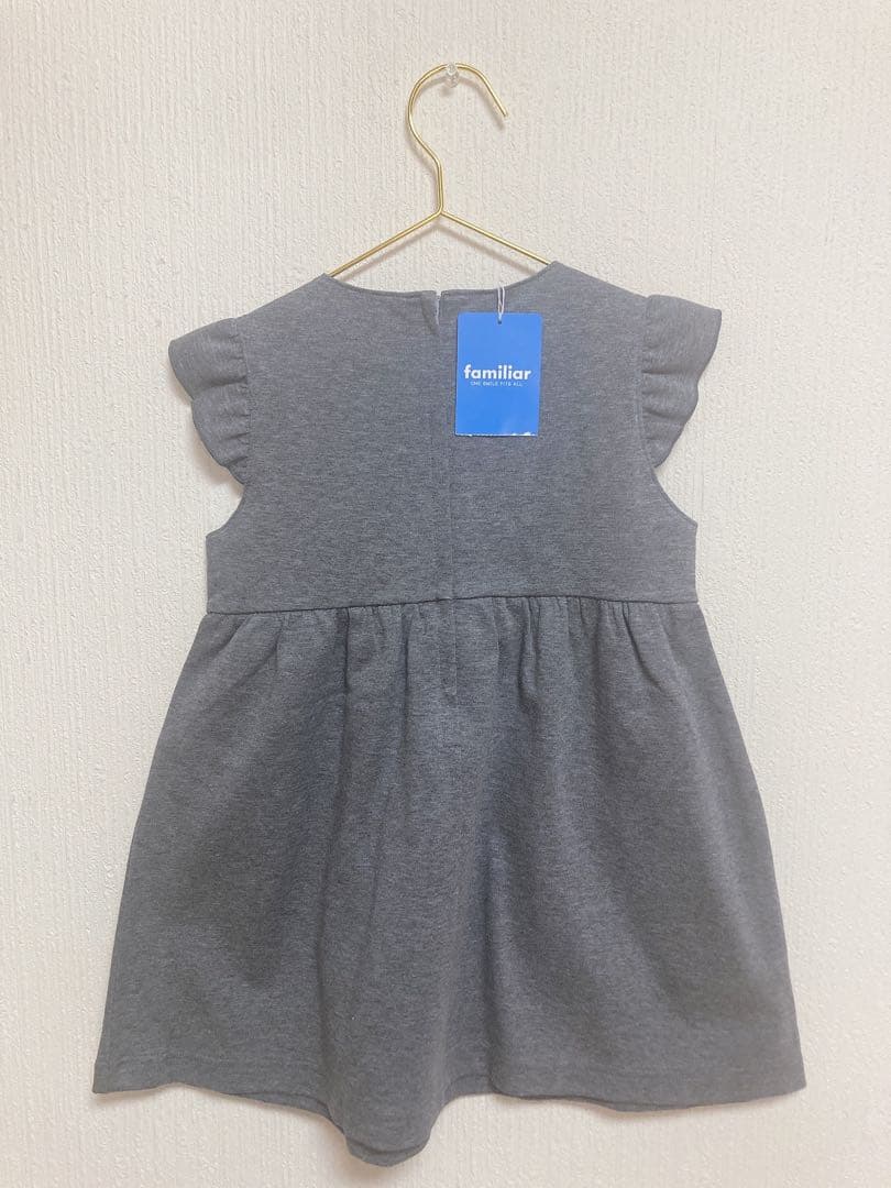あ*こ様 13日まで限定値下げ　familiar テリアとリボンのワンピース