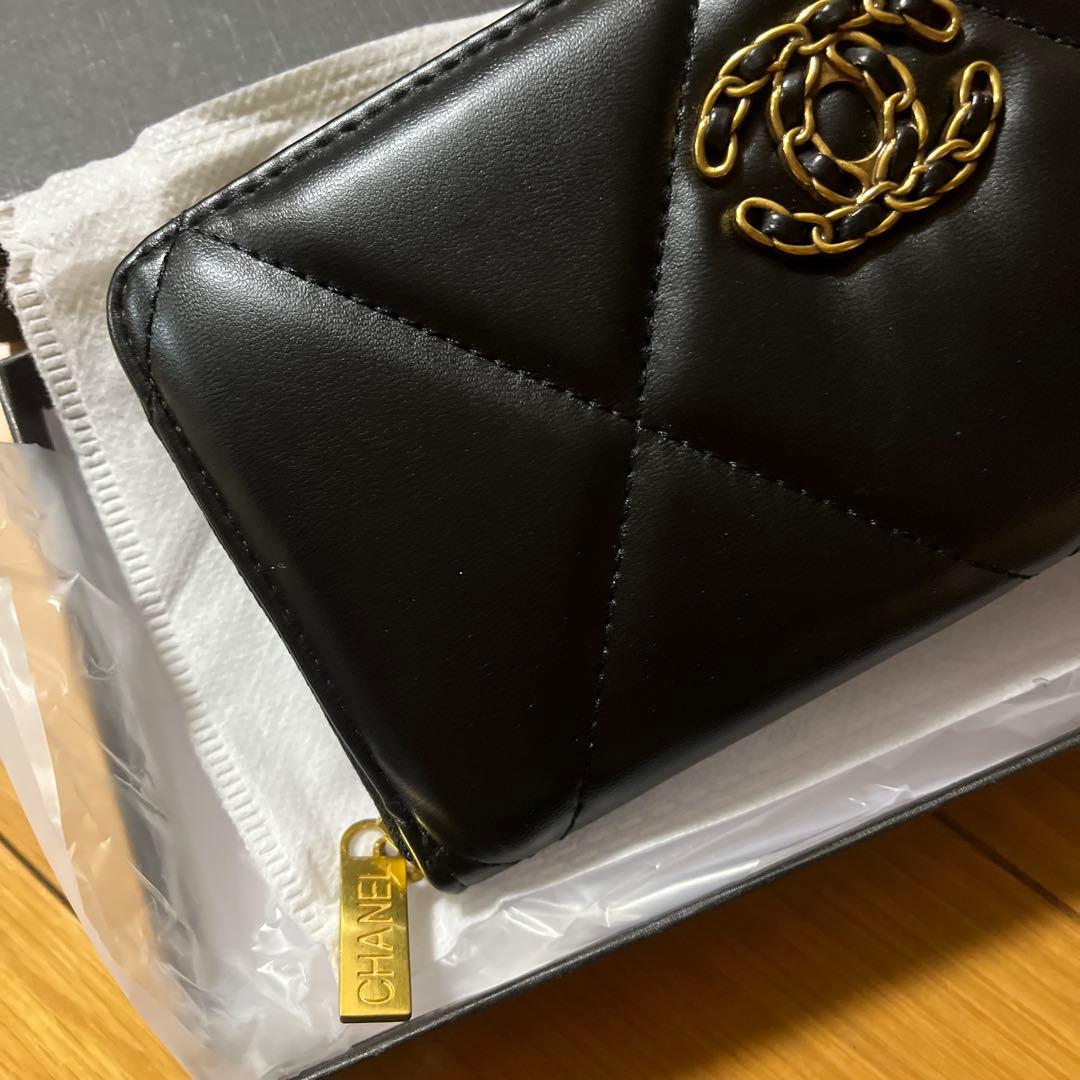 CHANEL ブラック 長財布 キルティング　 ノベルティ