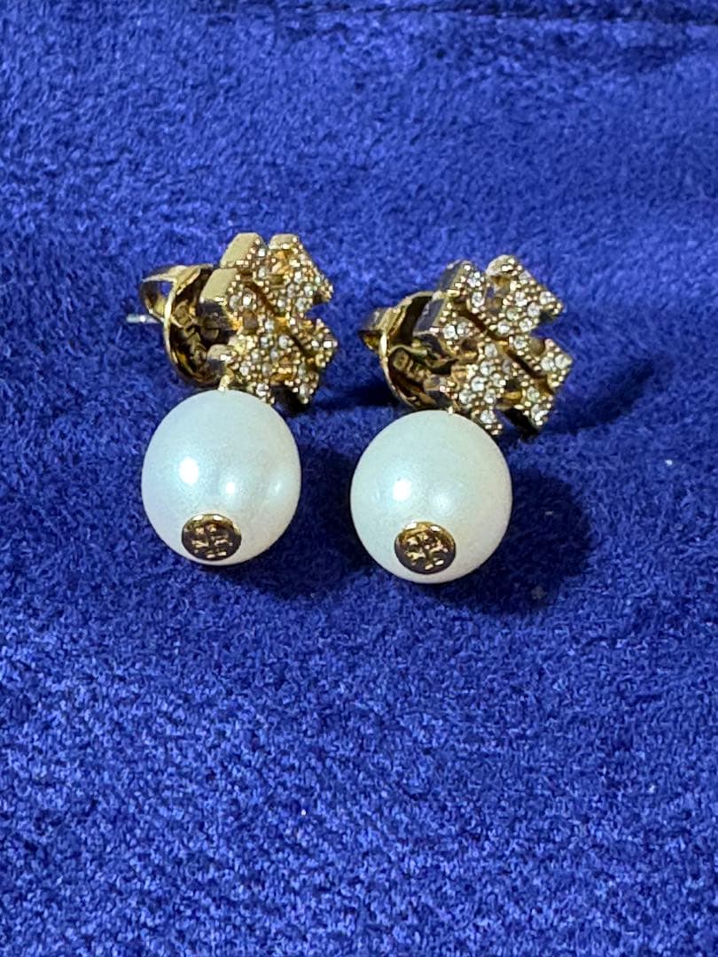 TORY BURCH トリーバーチ ムーンダンスパヴェパール ドロップピアス