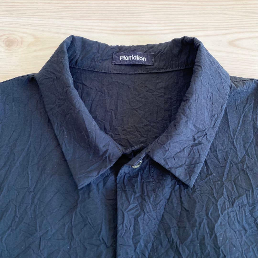 Plantation キャッチワッシャー ワンピース シャツコート ゆったり