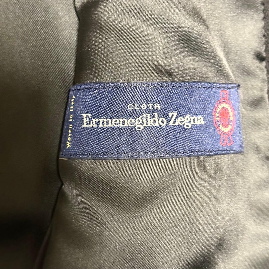 美品　エルメネジルドゼニア　ダブルチェスターコート　カシミヤ100% ブラック