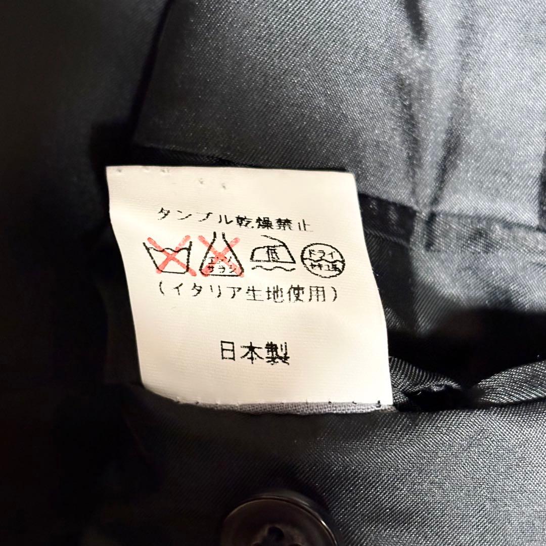 美品　エルメネジルドゼニア　ダブルチェスターコート　カシミヤ100% ブラック