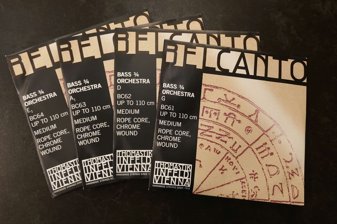 【新品未使用】コントラバス弦4本セット