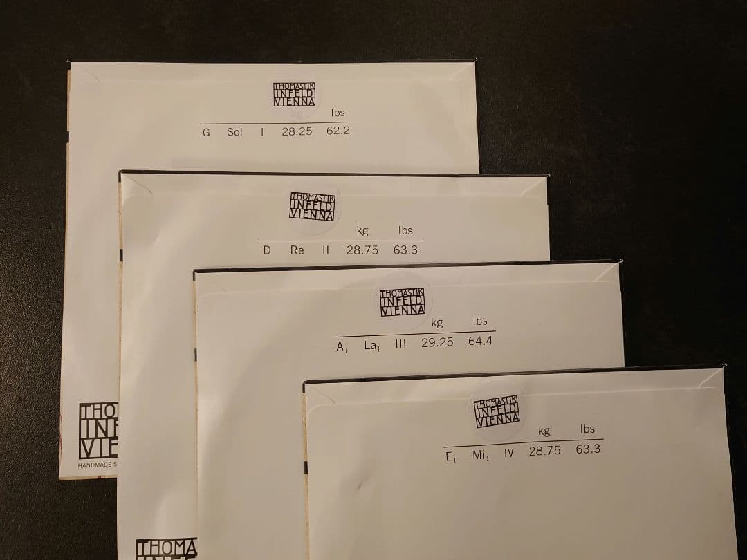 【新品未使用】コントラバス弦4本セット