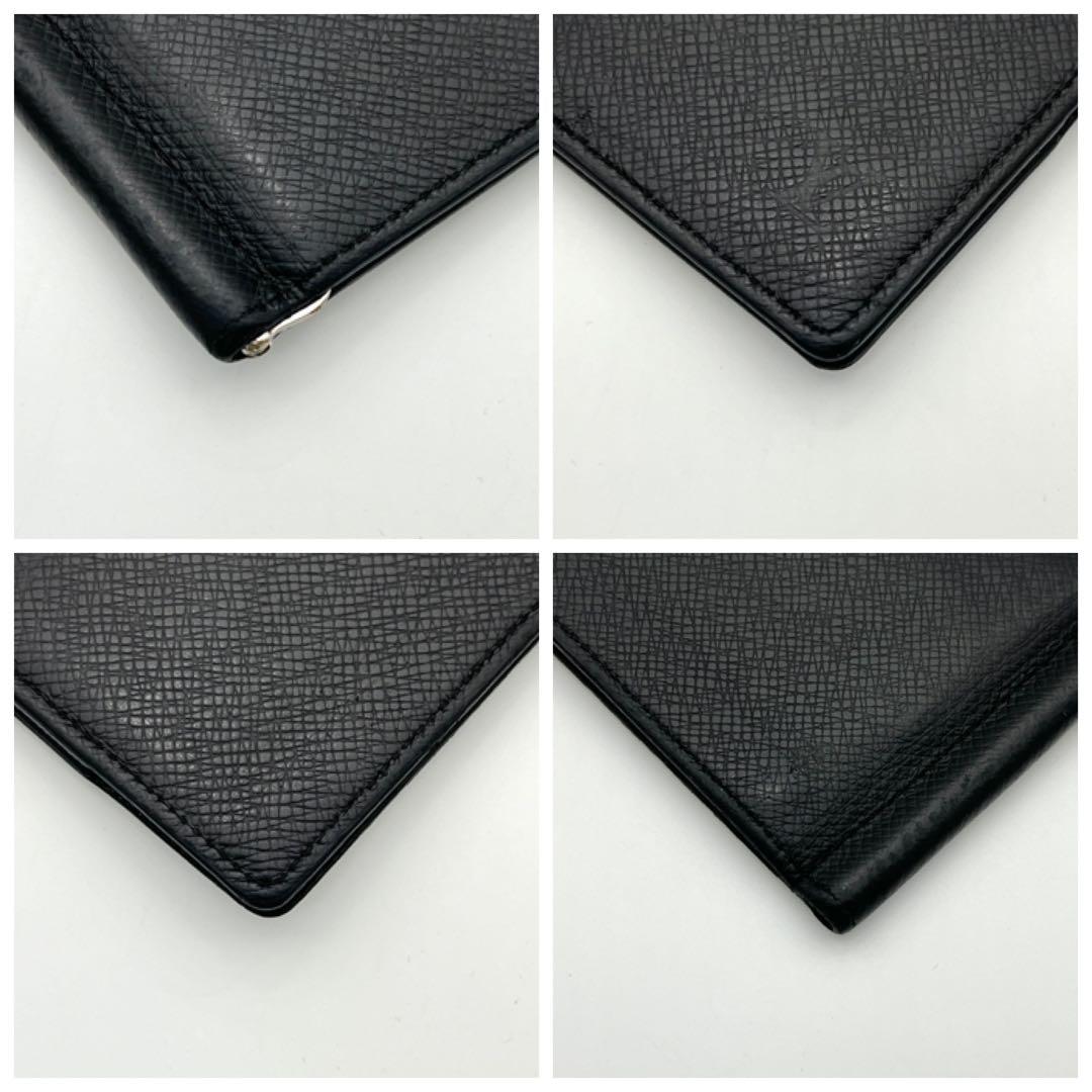 【極美品】ヴィトン マネークリップ ポルトフォイユ パンス タイガ ブラック 黒